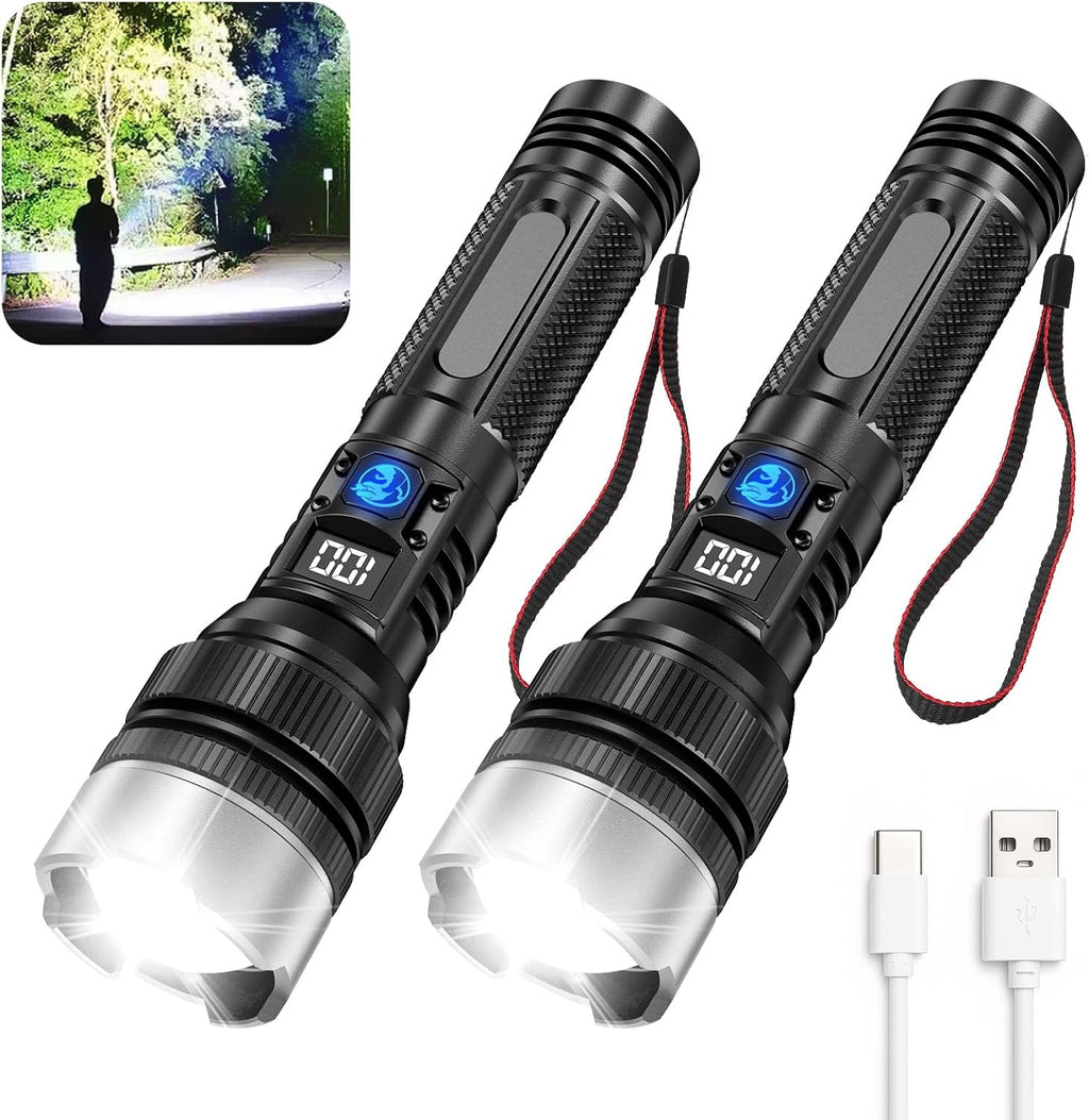 ZANOID Rechargeable 1000-Lumen LED Flashlight (2-Pack)