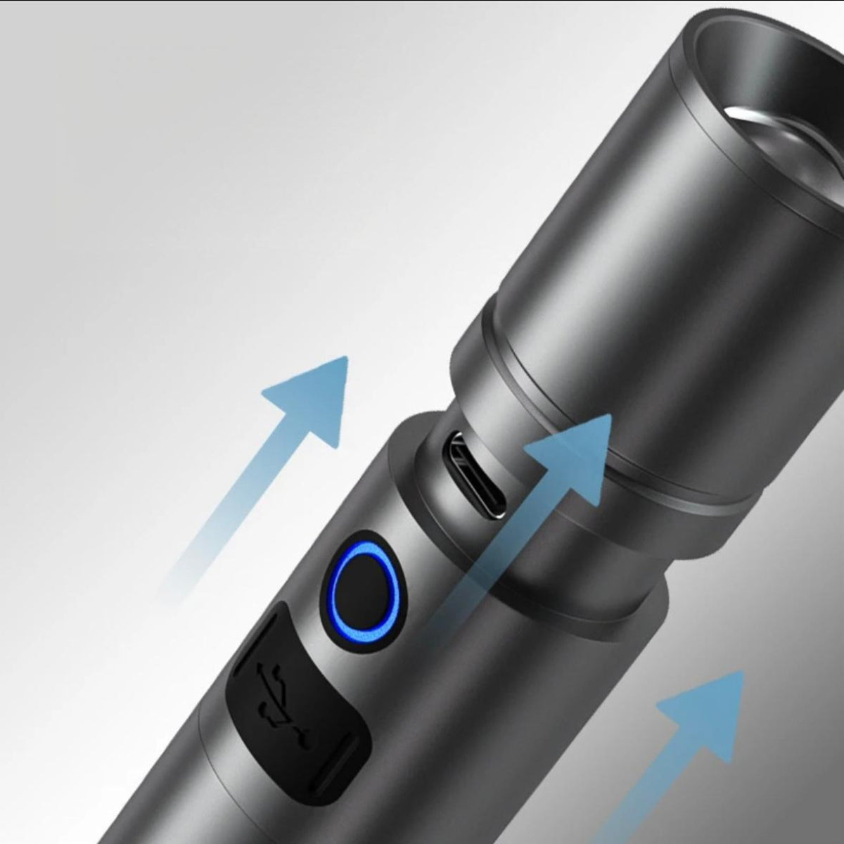 ZANOID High-Power Rechargeable Flashlight | Ultra-Bright Long-Range LED | Portable Tactical for Outdoor & Emergency - ZANOID Flashlights