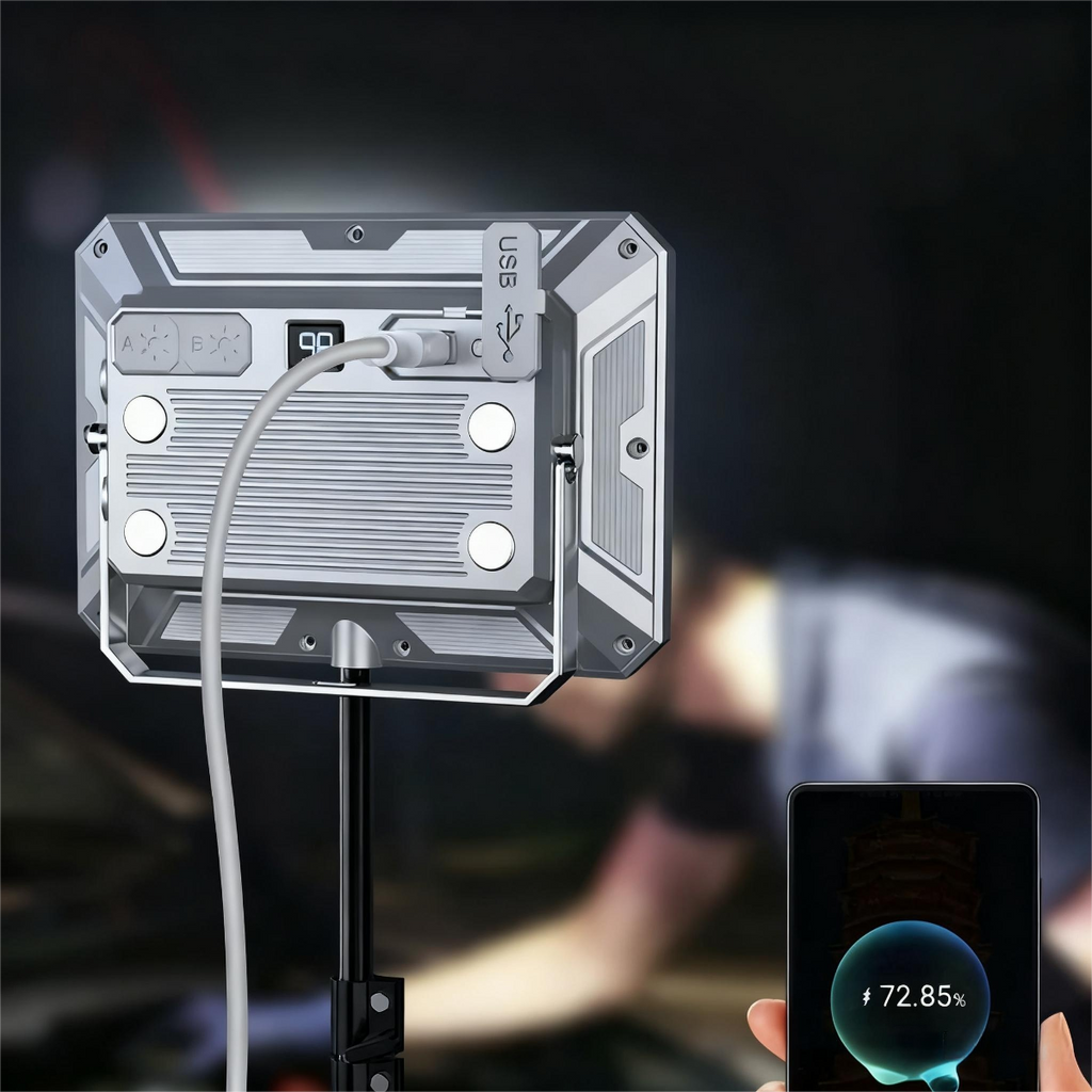 ZANOID Rechargeable LED Camping Panel Light | High-Power Searchlight | Waterproof Portable for Tent, Outdoor & Emergency - ZANOID Camping Lights