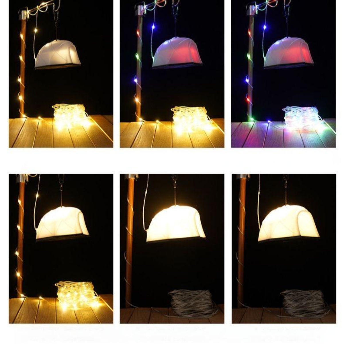 ZANOID Rechargeable Camping String Lights | 49.2ft LED, 6 Modes, USB-C | Waterproof for Tent, Patio & Christmas Decor - ZANOID String Lights