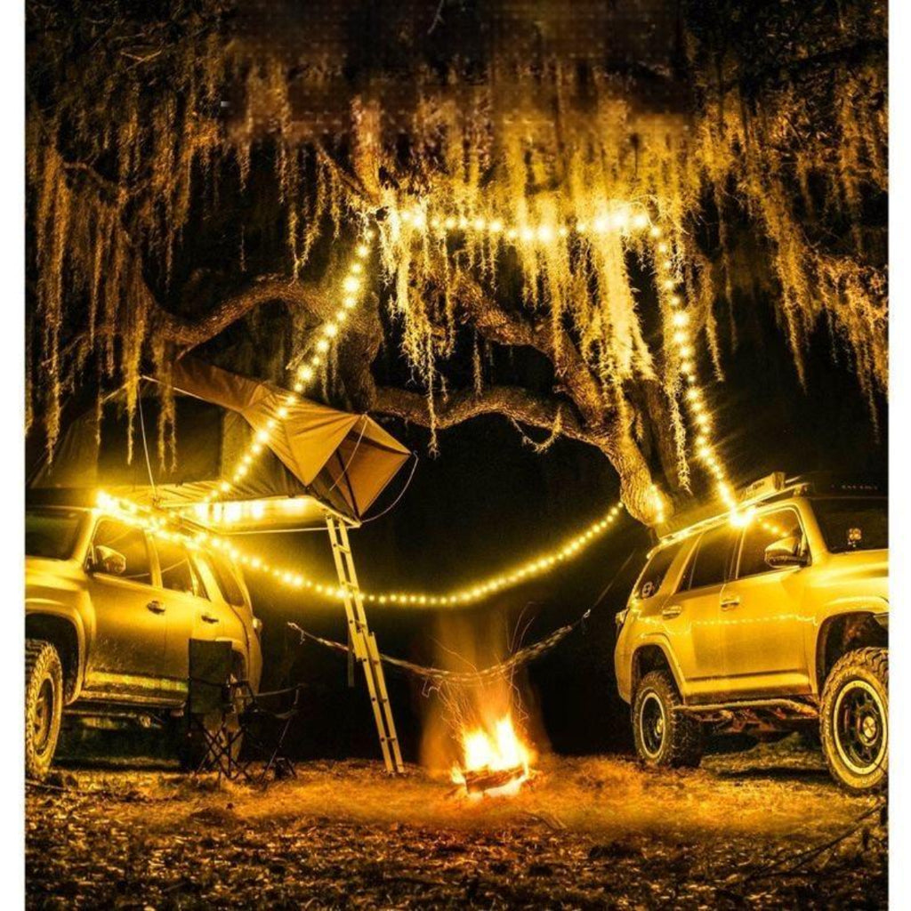 ZANOID Rechargeable Camping String Lights | 49.2ft LED, 6 Modes, USB-C | Waterproof for Tent, Patio & Christmas Decor - ZANOID String Lights