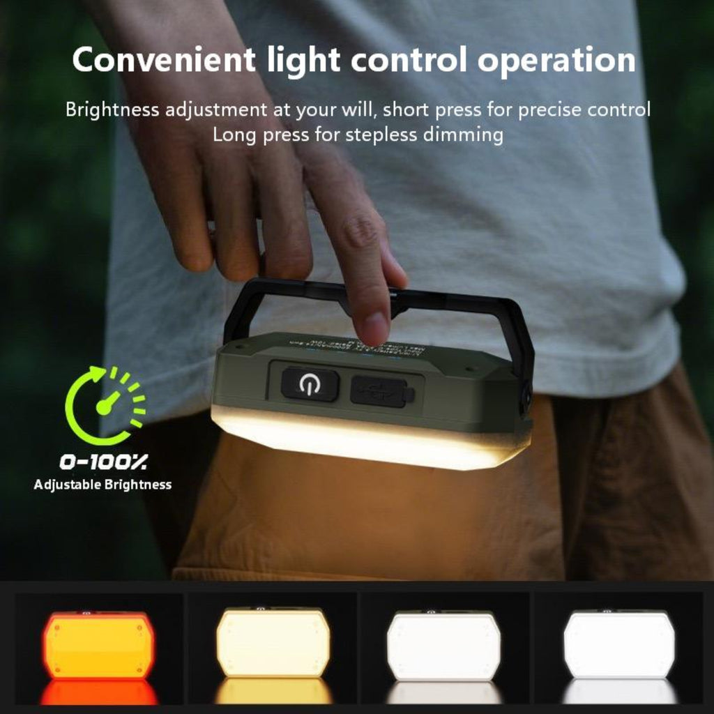 ZANOID Rechargeable Magnetic Camping Spotlight | Portable LED Work Light | Waterproof for Hiking, Fishing & Car Repair - ZANOID Camping Lights
