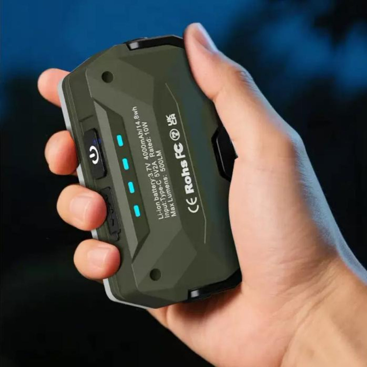 ZANOID Rechargeable Magnetic Camping Spotlight | Portable LED Work Light | Waterproof for Hiking, Fishing & Car Repair - ZANOID Camping Lights