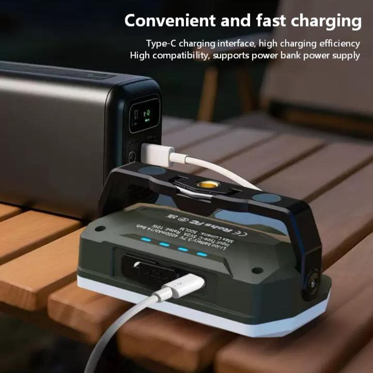 ZANOID Rechargeable Magnetic Camping Spotlight | Portable LED Work Light | Waterproof for Hiking, Fishing & Car Repair - ZANOID Camping Lights