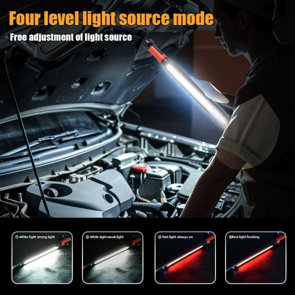 ZANOID Rechargeable Magnetic LED Work Light Bar | Under Hood Mechanic Light | Cordless Portable for Auto Repair & Garage - ZANOID Work Lights