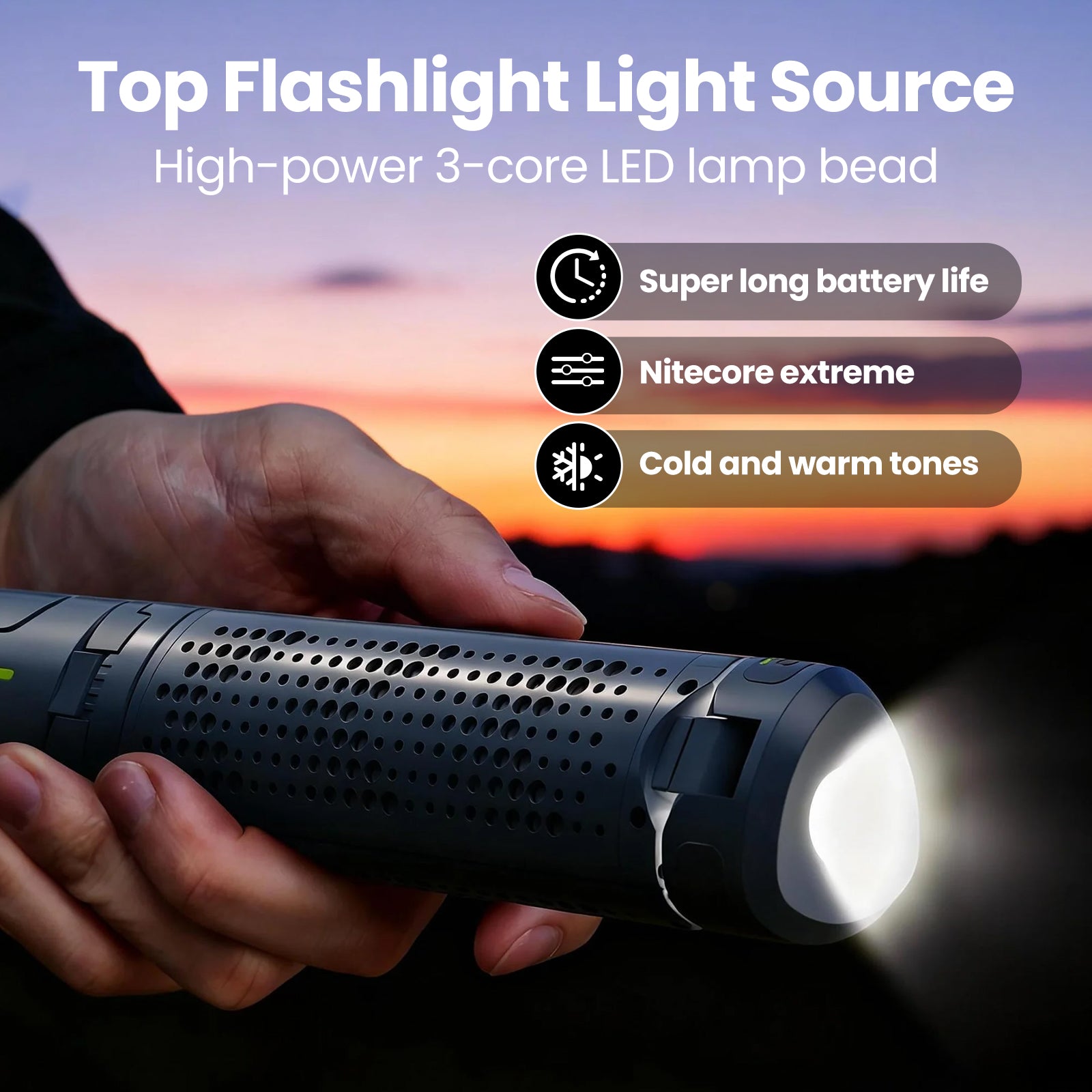 ZANOID Telescopic Camping Lantern with Tripod Stand (8000mAh)