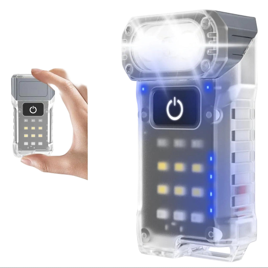 ZANOID 1000-Lumen EDC Pocket Flashlight | 180° Swivel Head, Magnetic Tail, 9 Modes | USB-C Rechargeable for Camping & Work - ZANOID Camping Lights