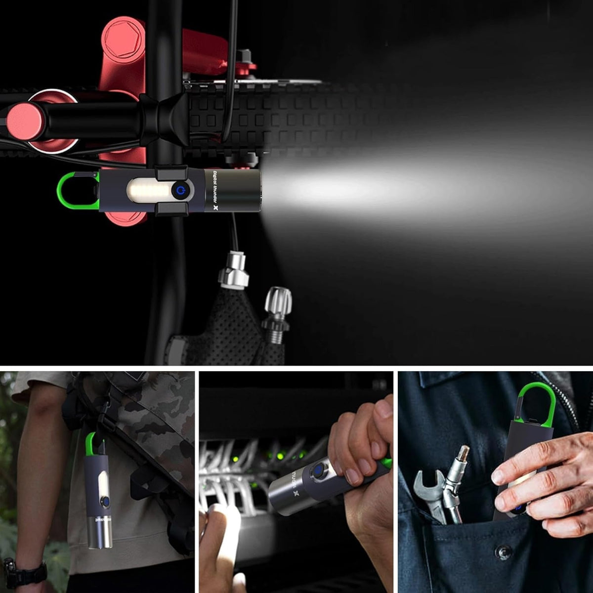 ZANOID Rechargeable LED Flashlight | 1000 Lumens, Zoomable, 4 Modes | IPX4 Waterproof Tactical for Camping & EDC - ZANOID Camping Lights