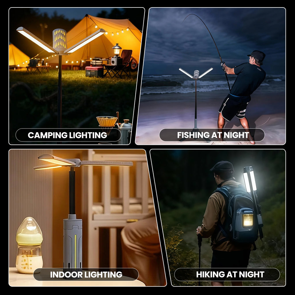 ZANOID Telescopic Camping Lantern with Tripod Stand (8000mAh)
