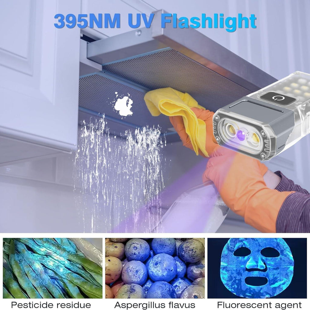 ZANOID 1000-Lumen EDC Pocket Flashlight | 180° Swivel Head, Magnetic Tail, 9 Modes | USB-C Rechargeable for Camping & Work - ZANOID Camping Lights